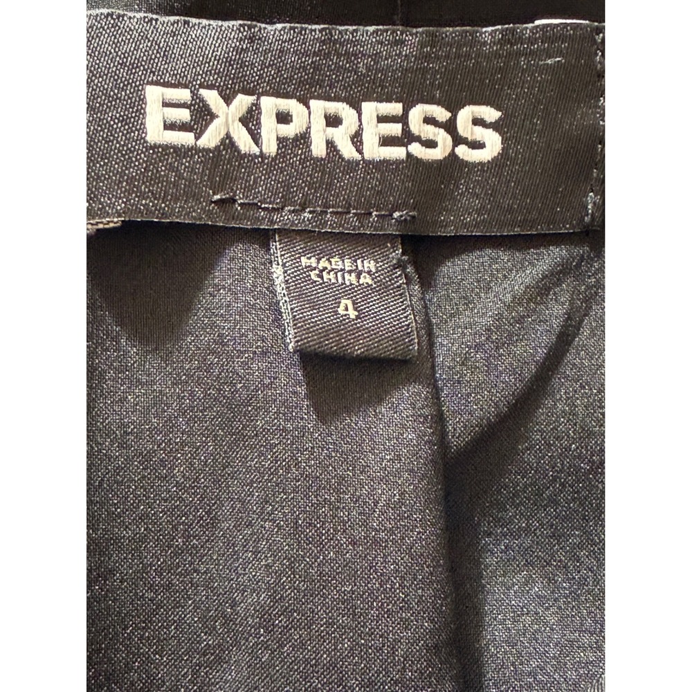 EXPRESS Black Lace‎ Up Corset High Waisted Pencil Skirt Size 4 - Picture 7 of 7